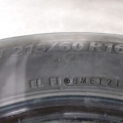 BS　ネクストリー　215/60R16　2019y製造　走行約3,000キロ　程度良好