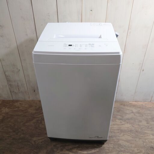 8/30 終 2022年製 IRIS OHYAMA 全自動洗濯機 IAW-T604E 6.0kg ホワイト アイリスオーヤマ 菊倉MZ