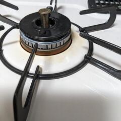 【値下げ】パロマガスコンロ　プロパンガス用　左大バーナーホワイト