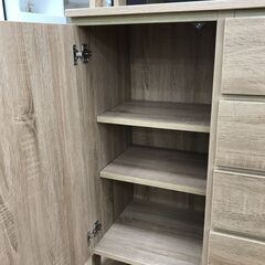 ☆ジモティ割あり☆ キャビネット うす茶 H175×W80×D41 クリーニング