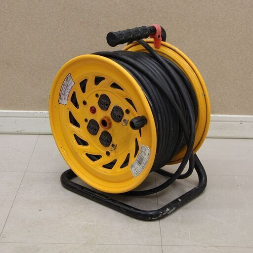 日動工業　電工ドラム 100V 屋内型 アース付 温度センサー付 50m　NF-E54 (HD1653wY)