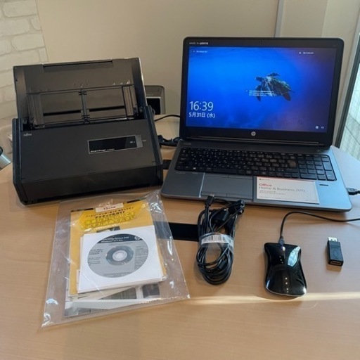 ノートパソコン・スキャナ・Office３点セット\u0026おまけ付き