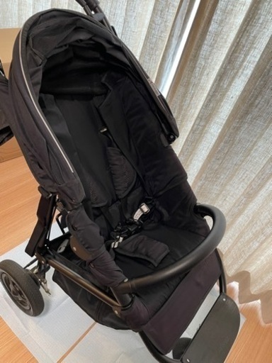 取引中】エアバギー 三輪ベビーカー レインカバー・空気入れ・シート