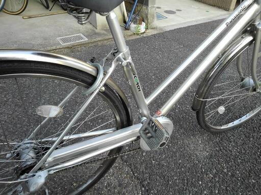 中古自転車2355 27インチ 6段ギヤ LEDオートライト 肉厚タイヤ 