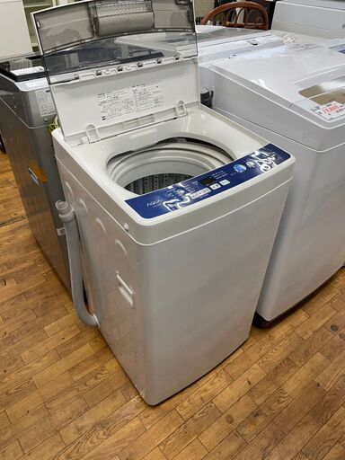 洗濯機　No.6023　AQUA　2021年製　5kg　AQW-H5(W)　【リサイクルショップどりーむ鹿大前店】