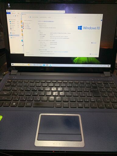 MOUSE COMPUTER製core i7、SSD1TB、メモリ16GB、グラボ搭載の15インチPC