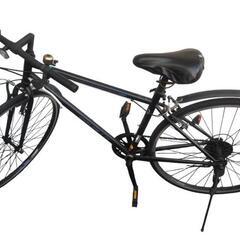 引越処分】6段変速クロスバイク(ブラック)