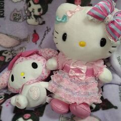 【セット】キティちゃん&マイメロちゃん人形(単品購入は要相談)