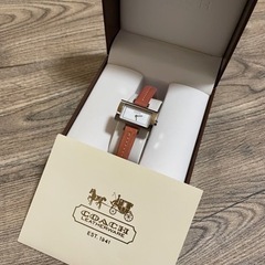 [美品/化粧箱/稼働品]COACH 腕時計 0236/ 皮ベルト...