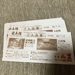 【ネット決済・配送可】愛真館　入浴券8枚