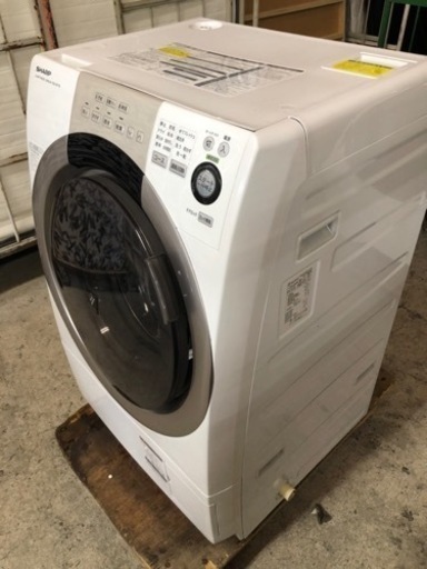 福岡市内配送無料　シャープ SHARP ES-S70-WL [ドラム式プラズマクラスター洗濯乾燥機（7.0kg） ホワイト系・左開き]