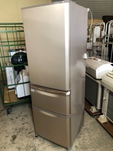 福岡市内配送設置無料　三菱電機 MITSUBISHI ELECTRIC MR-C37Y-P [冷蔵庫 Cシリーズ （370L・右開き） 3ドア シャンパンピンク]