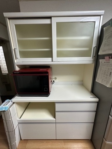 R211 松田家具 壁面キッチンボード食器棚、幅157cm 高さ226cm 美品 www