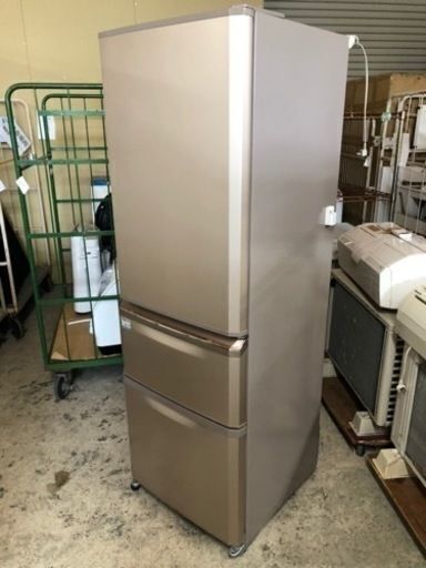 限定特価】 MITSUBISHI 370L 三菱ノンフロン冷凍冷蔵庫MR-C37Y-P