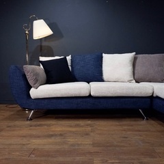 ☑️メル売約済　東京インテリア使1年20万ラウンジコーナーフェザーソファーおまけ多