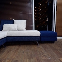 ☑️メル売約済　東京インテリア使1年20万ラウンジコーナーフェザーソファーおまけ多