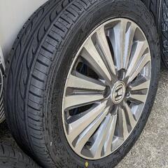 決定済み165/55/14 PCD100 4.5J +45 タイヤほぼ新品 14インチ