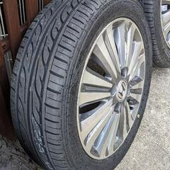 決定済み165/55/14 PCD100 4.5J +45 タイヤほぼ新品 14インチ