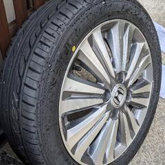 決定済み165/55/14 PCD100 4.5J +45 タイヤほぼ新品 14インチ