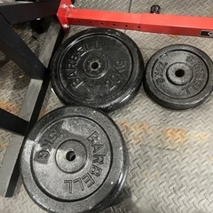 ウエイトトレーニングセット　重り200キロ強、付き