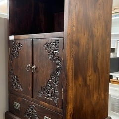【BY REUSE 霧島国分新町店 出張買取•見積完全無料¥0】アンティーク調　飾り棚 BY REUSE 霧島国分新町店 出張買取•見積完全無料¥0】アンティーク調