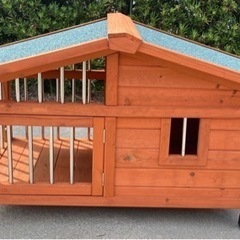 犬小屋　屋外用　木製　ペットゲージ　サークル