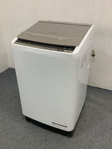 HITACHI/日立 全自動洗濯機 ビートウォッシュ 洗濯10kg スリム 簡易乾燥 BW-V100E-N シャンパン 2019年製 中古家電 店頭引取歓迎 R7166)