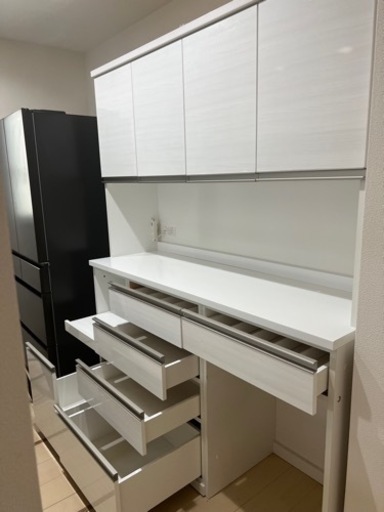 ニトリ リガーレ 食器棚 ホワイト - 収納家具
