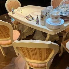 イタリア製 ダイニングセット 椅子 テーブル