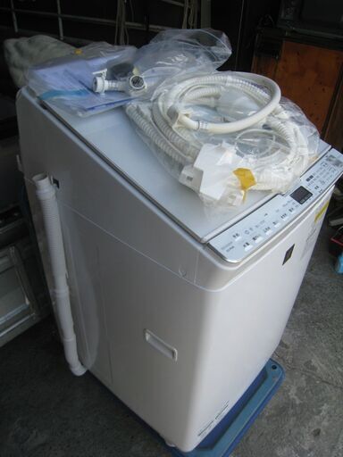 Sharp シャープ 縦型洗濯乾燥機 ES-PX8E-W 洗濯8.0kg 乾燥4.5kg 除菌機能 2020年製 中古美品 近く無料配送