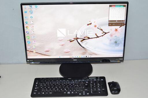 中古一体型パソコン 最新Windows11+office NEC PC-GD277DEAA Core i7-7500U/新品爆速SSD1TB/メモリ8GB/23.8インチ/4K/webカメラ/テレビ機能
