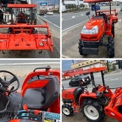 sold outクボタ KT24 24馬力トラクター 522時間 HST変速 キャノピー