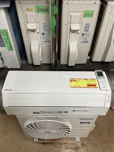 K04255　パナソニック　2021年製　中古エアコン　主に6畳用　冷房能力　2.2KW ／ 暖房能力　2.2KW
