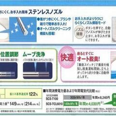 東芝　温水便座　新品　SCS-TCL6010　18000円　税込み