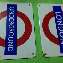 UNDERGROUND、LONDON インテリア プレート