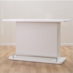 ニトリ　白　カウンターテーブル　カウンターチェア