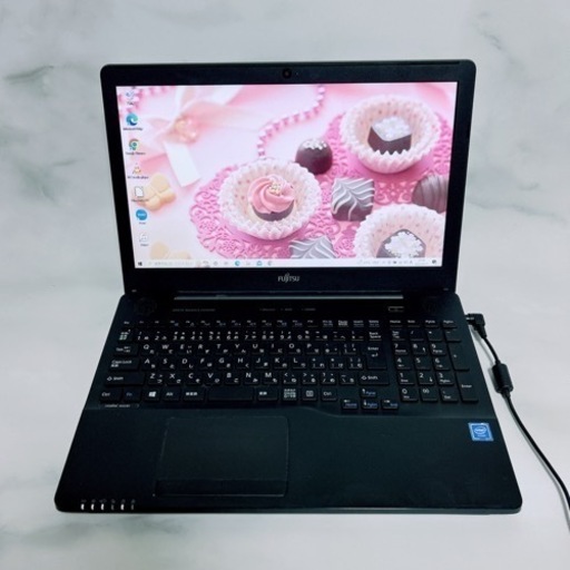 B-23 FUJITSU【SSD搭載♡第7世代cpu】ブラックノートPC - ノートパソコン