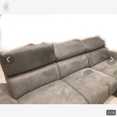 レザーテックス　カウチソファ　美品