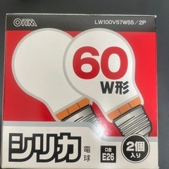 【新品未使用】電球60W E26 2個入り　x2個