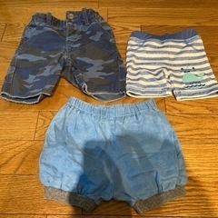 1〜2歳80男の子　夏服ズボンと水着