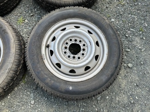 No.771 13インチ 155/70R13 HANKOOK スパイク 冬 4本セット 100 110 114.3 ＋40 12H マルチホイール