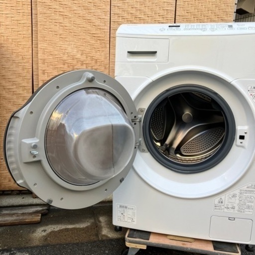 美品】ドラム式洗濯機 8kg CDK832 ホワイト ドラム式洗濯乾燥機 乾燥