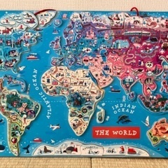 JANOD ジャノー　マグネット　パズルワールドマップ　世界地図パズル
