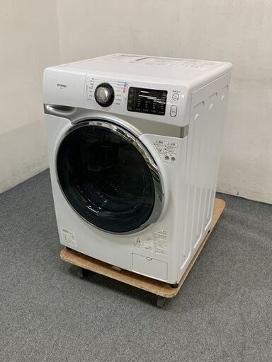 IRIS OHYAMA/アイリスオーヤマ コンパクトドラム式洗濯機 7.5kg HD71-W/S 温水 部屋干しコース 2019年製 中古家電 店頭引取歓迎 R7203)