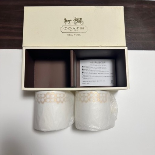 COACH マグカップ2個　シグネチャー　ホワイト　コーチ