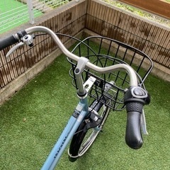 自転車　ママチャリ　チャイルドシート付き