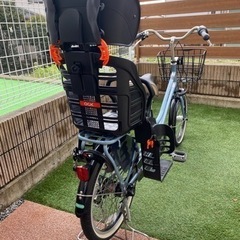 自転車　ママチャリ　チャイルドシート付き