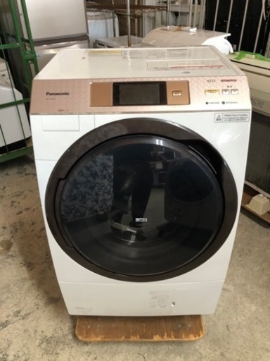 北九州市内配送無料　保証付き パナソニック ドラム式洗濯乾燥機 洗濯10kg 乾燥6kg NA-VX5E3L 左開き 2016年製 タッチパネル エコナビ ナノイー 自動槽洗浄 清掃済