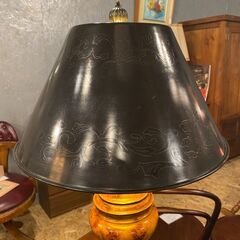 テーブルランプ イタリアンテイスト ブラックシェード ヴィンテージ