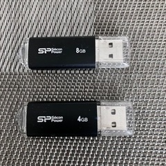 【取引成立】USBフラッシュメモリー2個セット(4GB・8GB)美品 